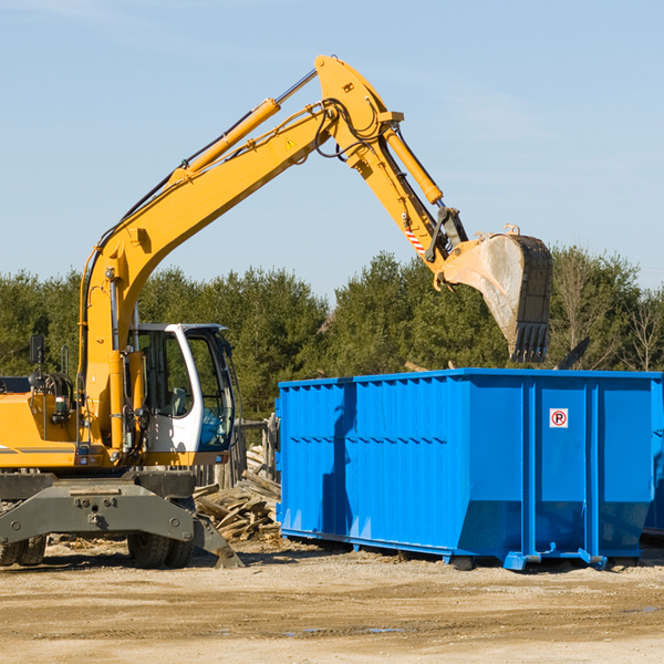 can i choose the location where the residential dumpster will be placed in West Chazy New York